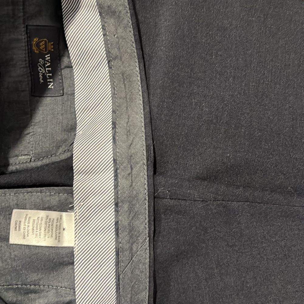 Wallin & Bros Navy Wool Suit | Comes with two pairs of matching pants - Picture 13 of 14